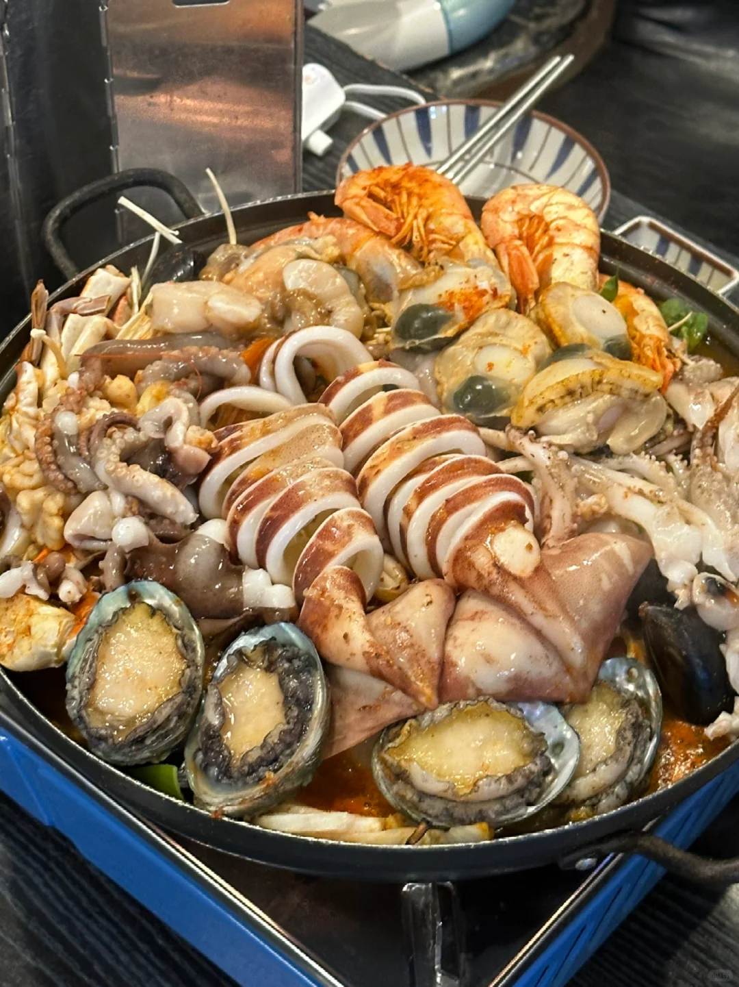 Busan/Jeju-Busan Guanganli, a fresh large seafood soup ? only $15 per person