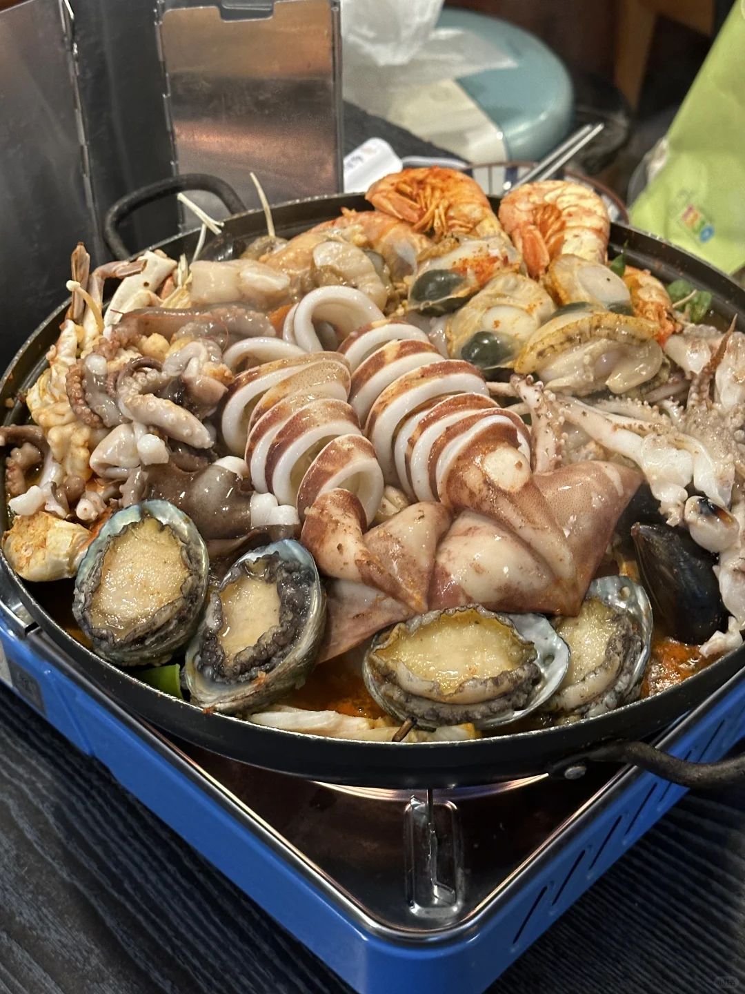 Busan/Jeju-Busan Guanganli, a fresh large seafood soup ? only $15 per person