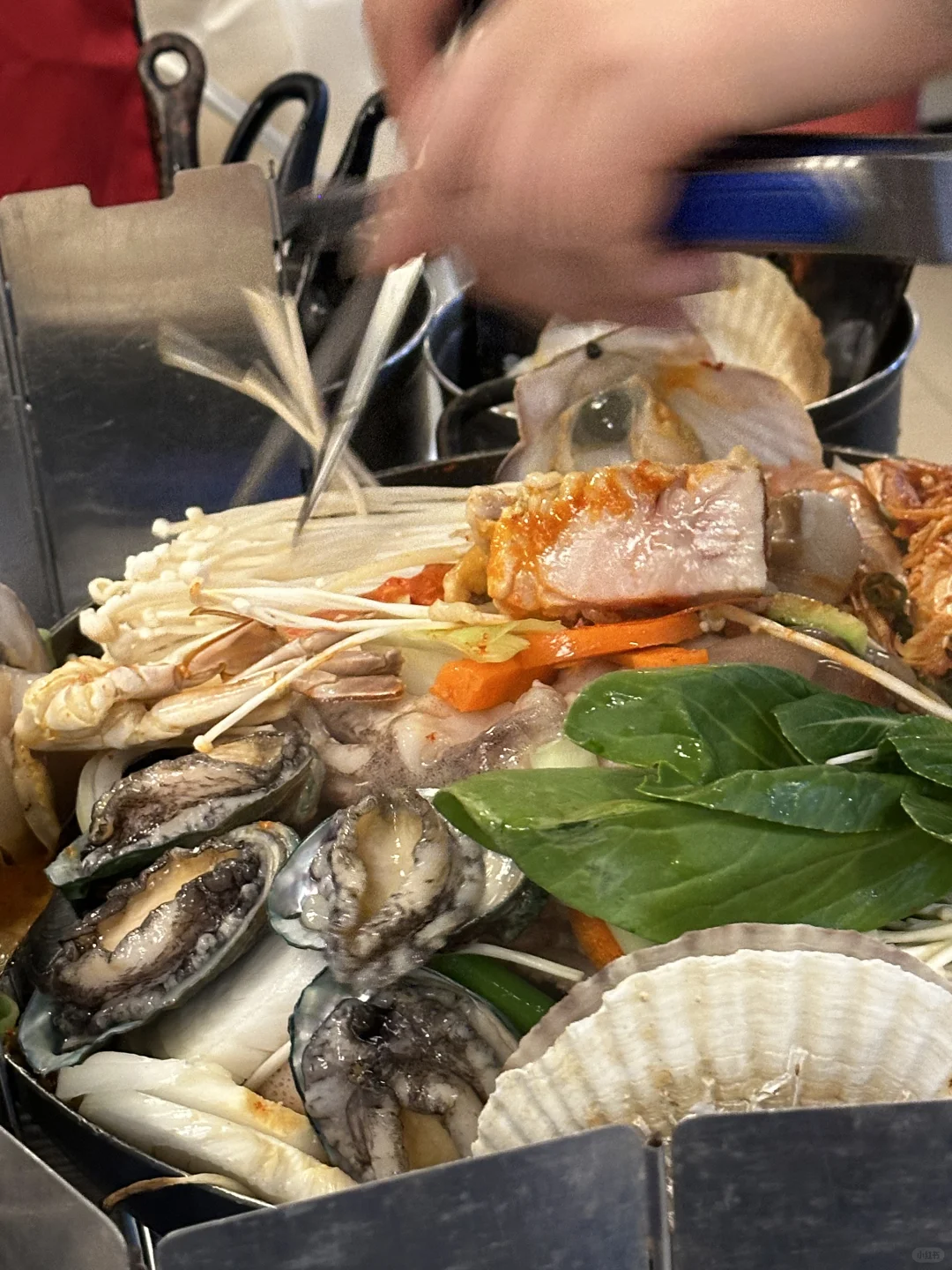 Busan/Jeju-Busan Guanganli, a fresh large seafood soup ? only $15 per person