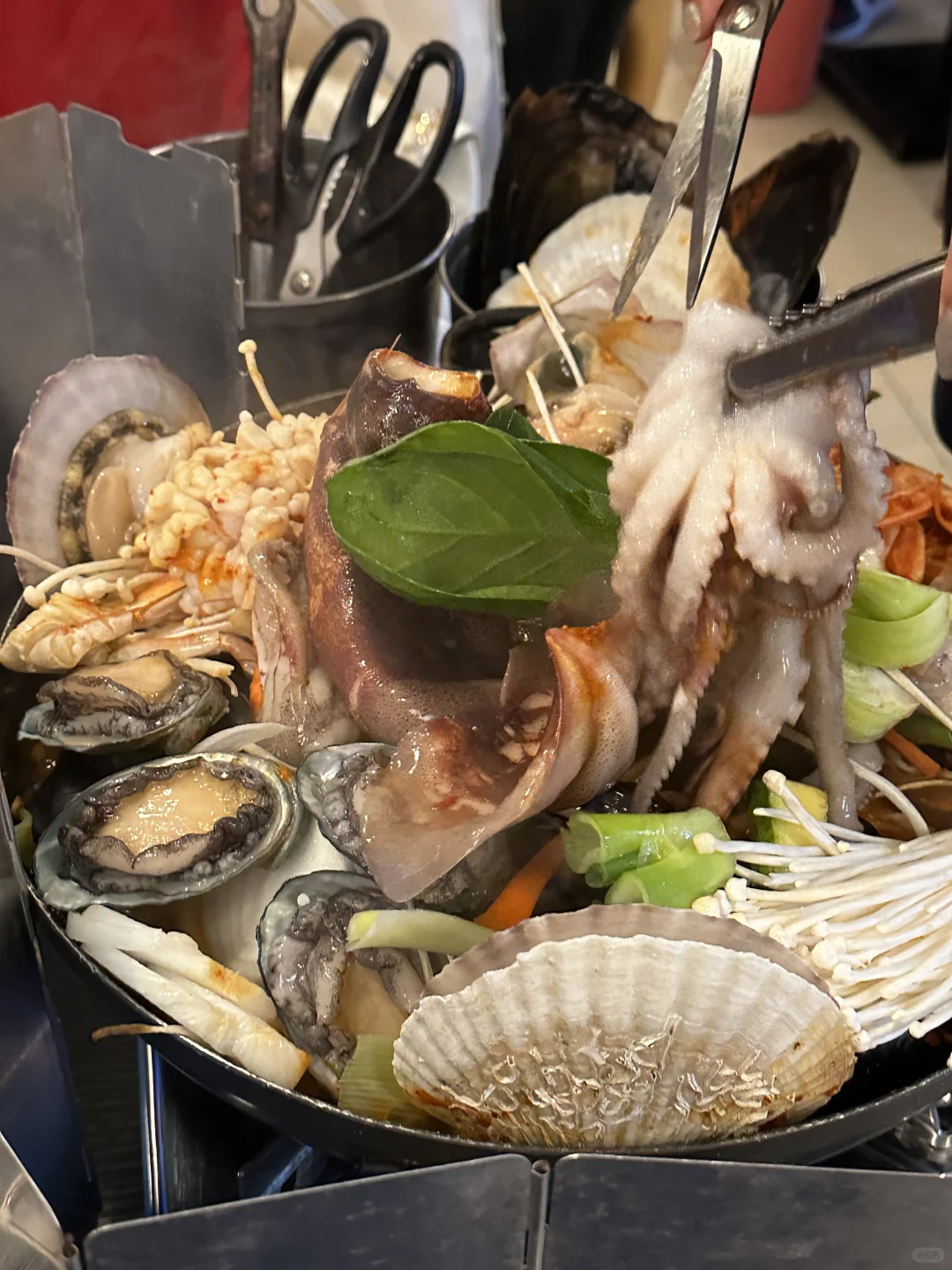 Busan/Jeju-Busan Guanganli, a fresh large seafood soup ? only $15 per person