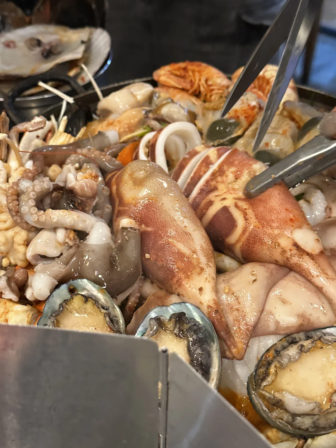 Busan/Jeju-Busan Guanganli, a fresh large seafood soup ? only $15 per person