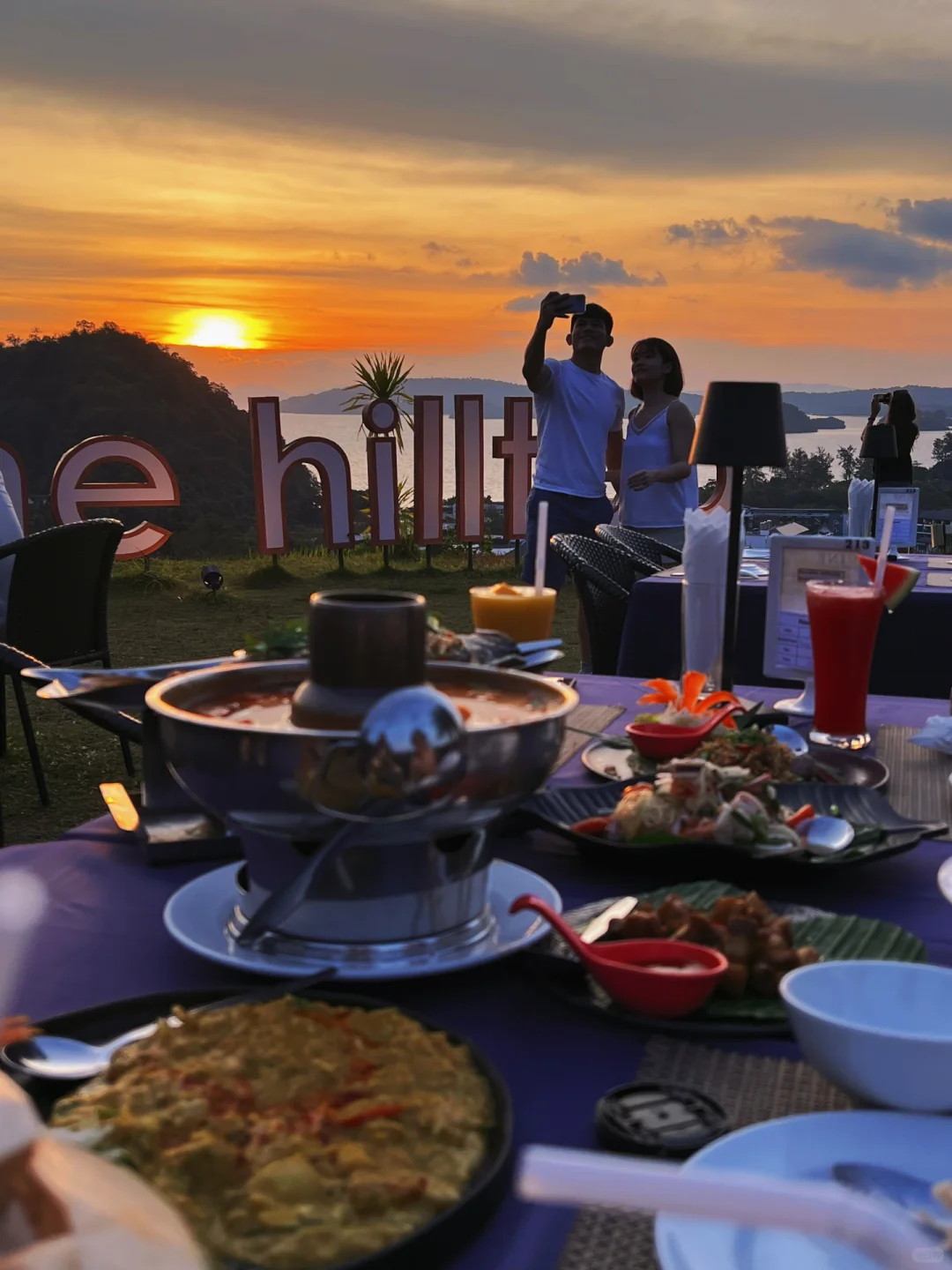 Krabi-A must-visit sunset restaurant on the top of the mountain in Krabi?the hilltop⛰️