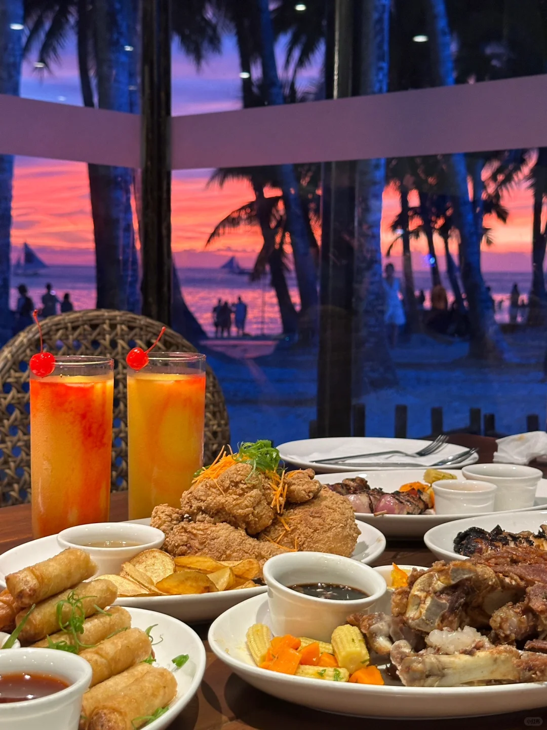 Boracay-Boracay 5-day travel food record?, where I saw the beautiful sunset