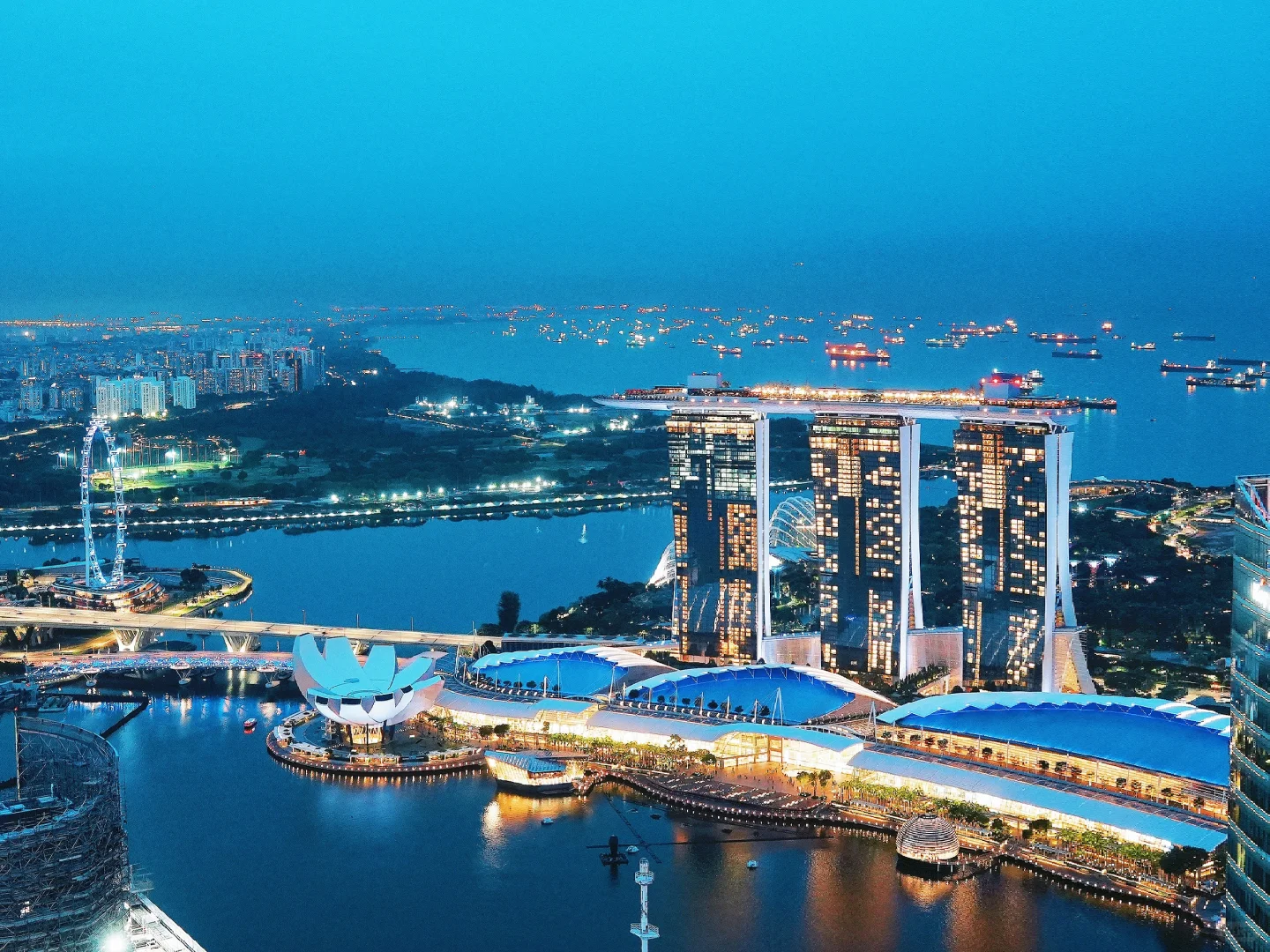 Singapore-Singapore city night view? | I captured the blues moment here