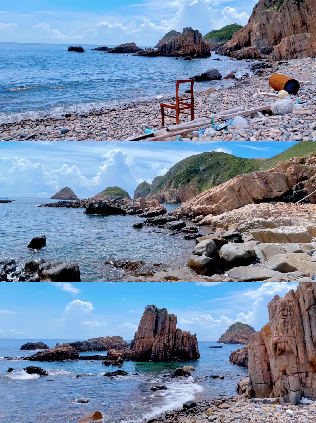 Hong kong-Hong Kong Flint Island, the clear blue Jelly Sea??‍♀️, a water park created by nature