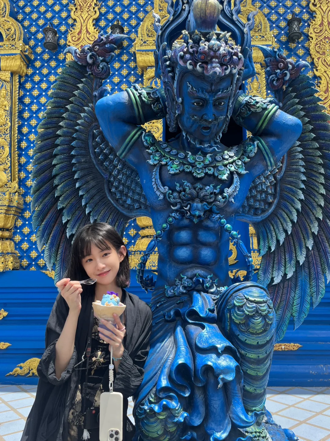 Chiang Mai-The small town of Chiang Rai, the White and Black Temple and the Temple of Truth are very beautiful
