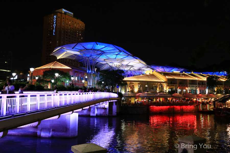 Singapore-Singapore night scene and nightlife bars, Clarke Quay surrounding attractions