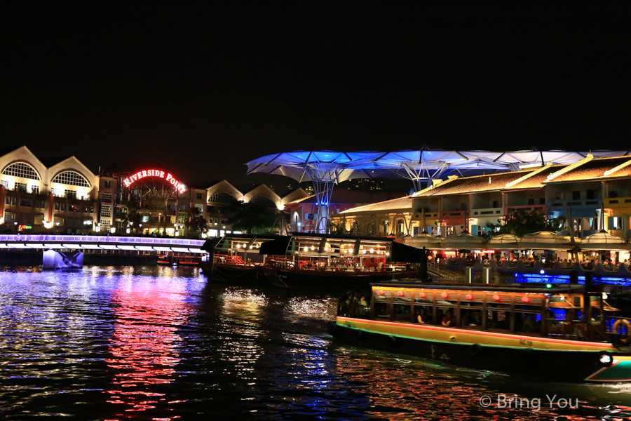 Singapore-Singapore night scene and nightlife bars, Clarke Quay surrounding attractions