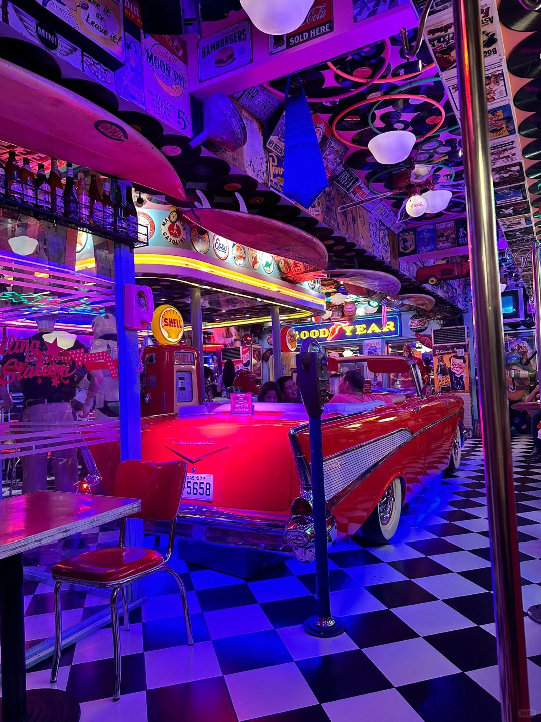 Clark/Angel City-Brgy Poblacion American retro restaurant? , Marvel comic hero decoration style
