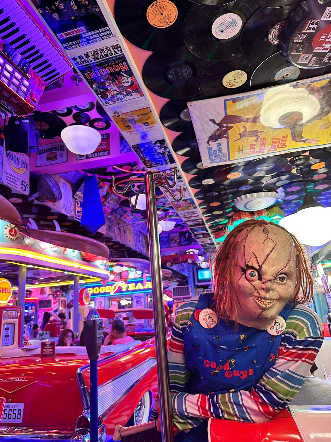 Clark/Angel City-Brgy Poblacion American retro restaurant? , Marvel comic hero decoration style