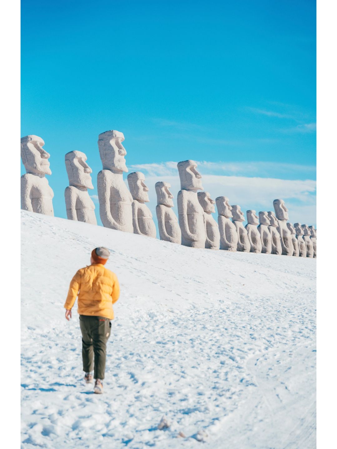 Sapporo/Hokkaido-The Great Buddha of Sapporo(头大仏), whose body is hidden under a man-made hill