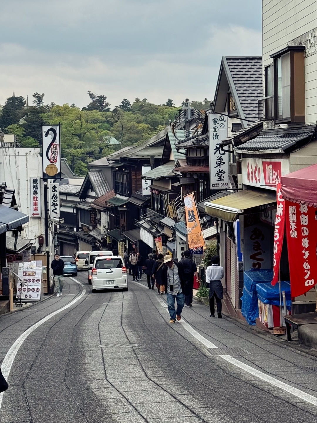 Tokyo-Tokyo Suburbs Travel Naritasan Omotesando?, an old Japanese street lined with shops