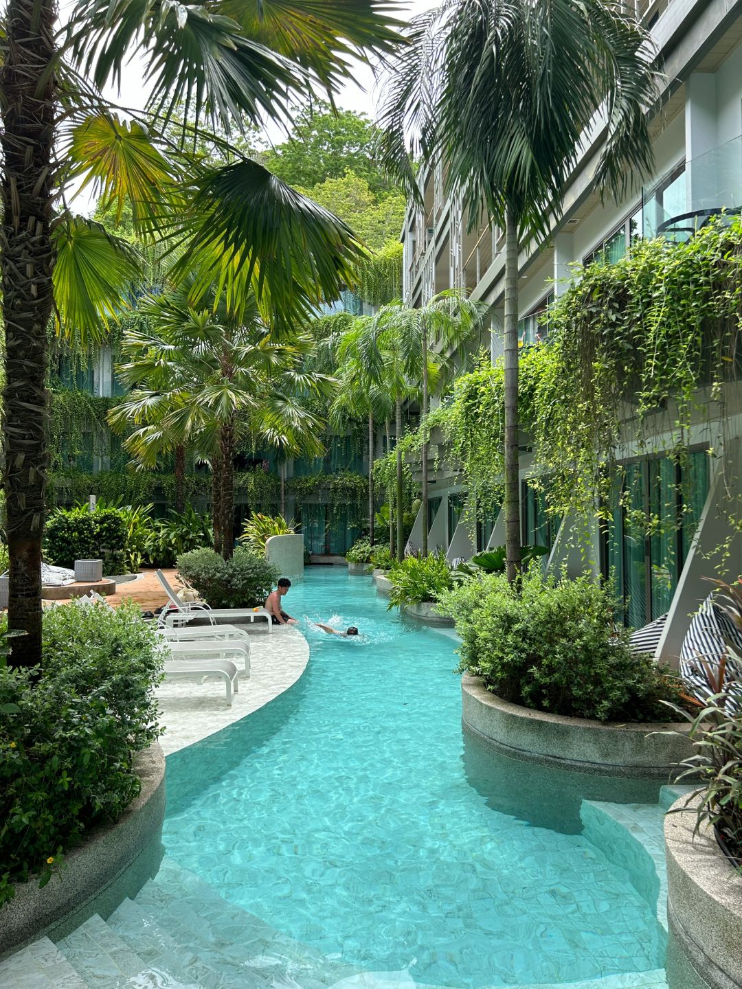 Phuket-Panwaburi Beachfront Resort, Phuket private beach, large swimming pool hotel