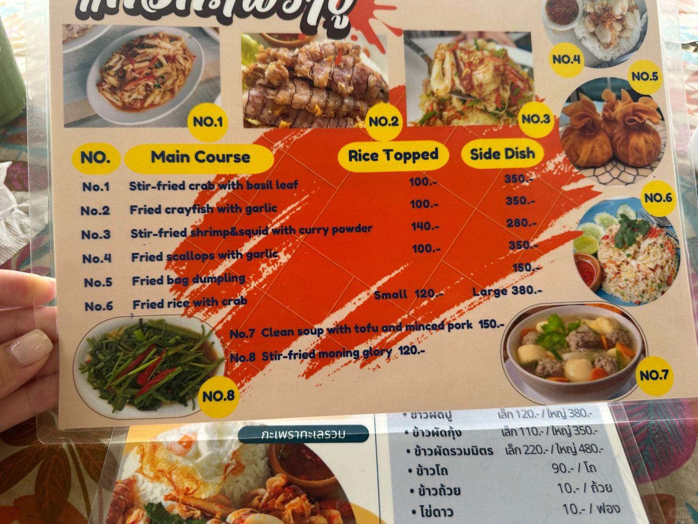 Pattaya-Kaew kaphrao Pu and Taan Food?, Pattaya food restaurant recommendations