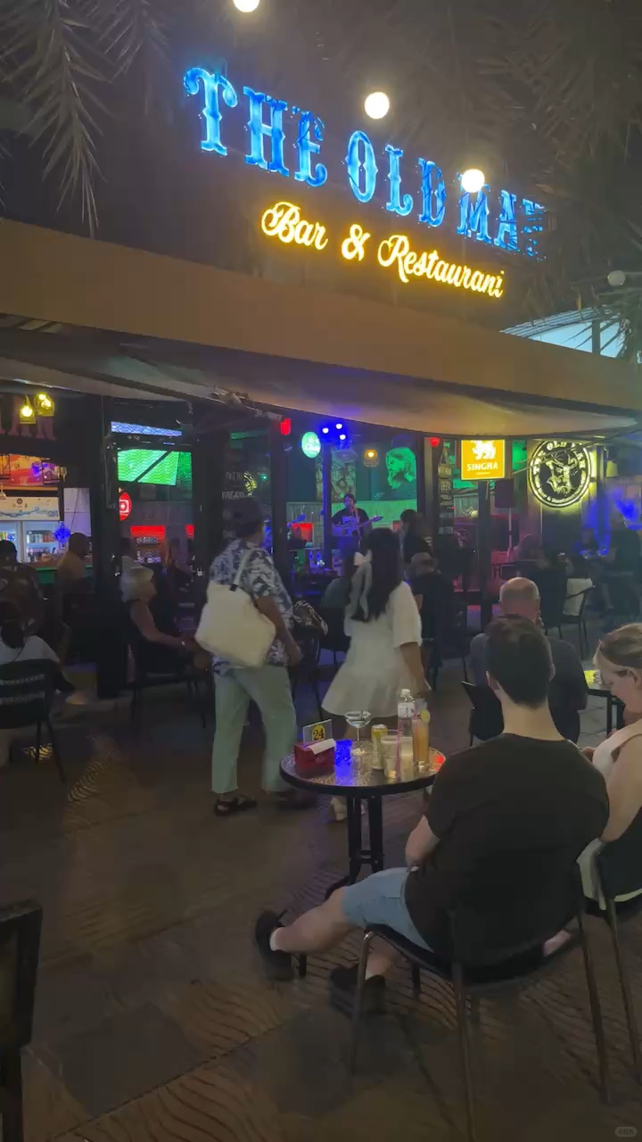 Krabi-Krabi bar Take Me Home Country Road?, with live band performances every day
