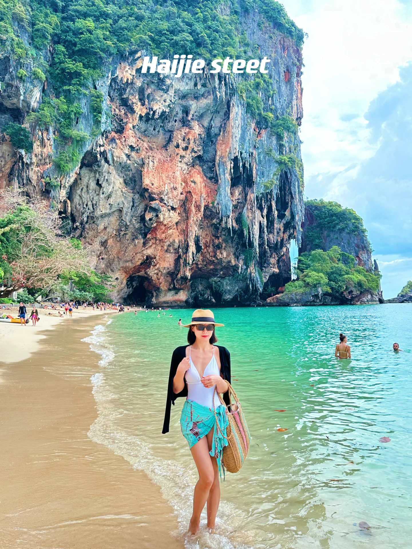 Krabi-Railay Beach in Krabi, Thailand?, the closest resort beach to the center of Ao Nang