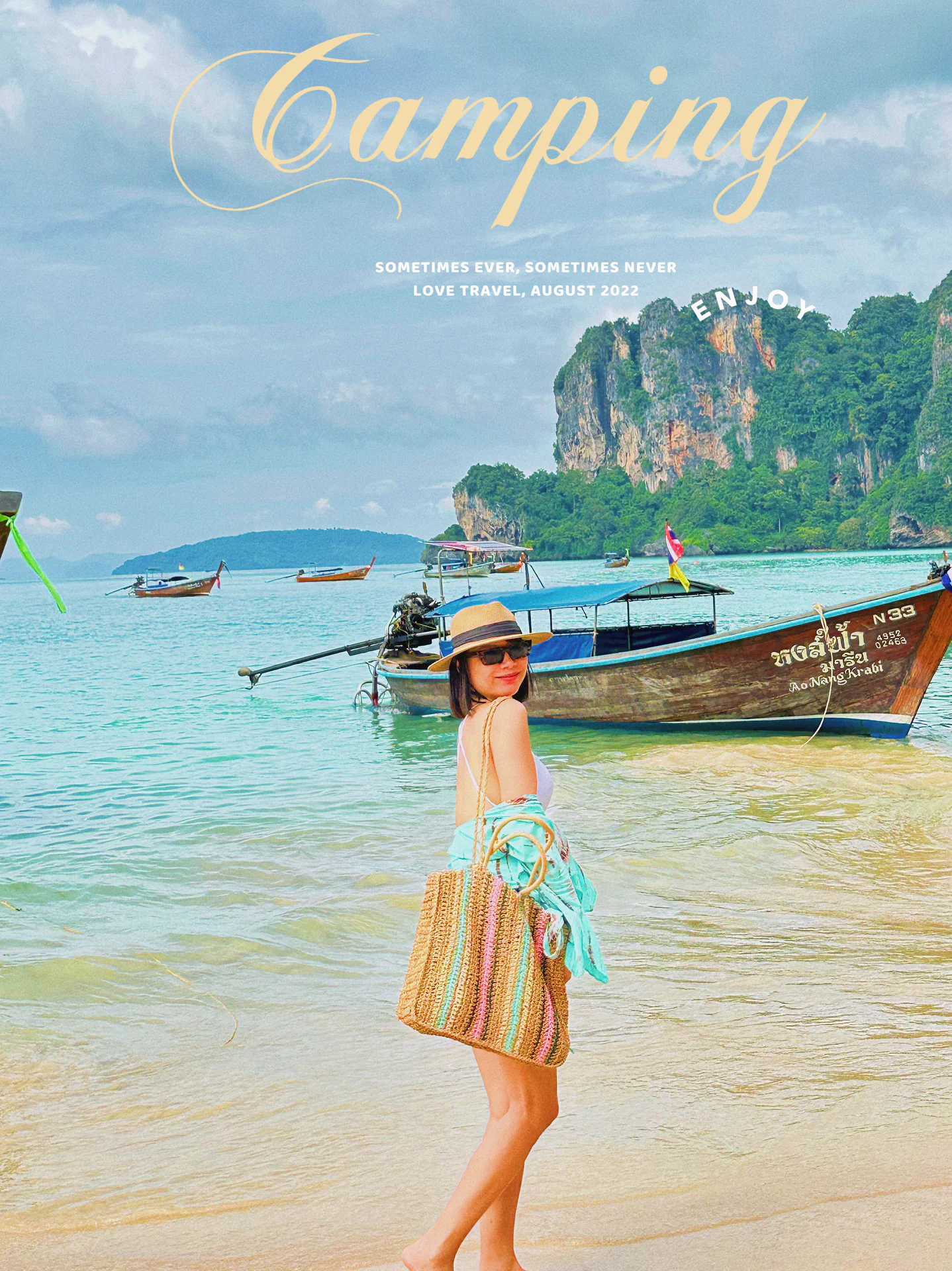 Krabi-Railay Beach in Krabi, Thailand?, the closest resort beach to the center of Ao Nang