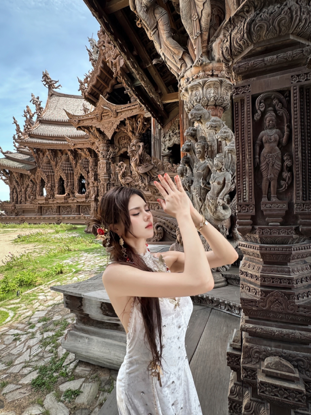 Pattaya-Pattaya Temple of Truth?, full of artistic atmosphere, it feels like time has slowed down