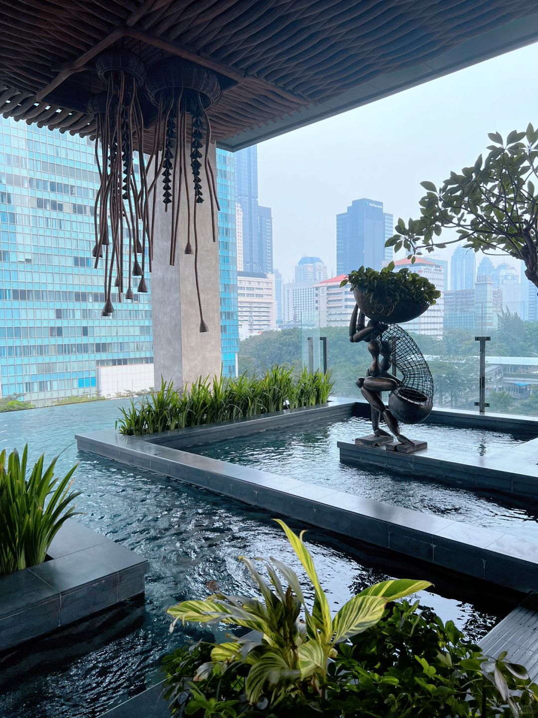 Jakarta-Enjoy the sunset at Cafe Cali? restaurant on the top floor of The orient Jakarta hotel