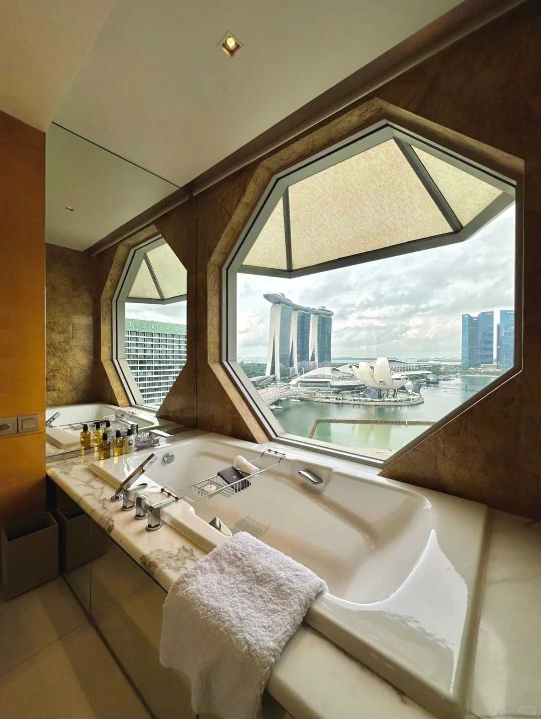 Singapore-The Ritz-Carlton, Singapore. ? Huge floor-to-ceiling windows offer sea views