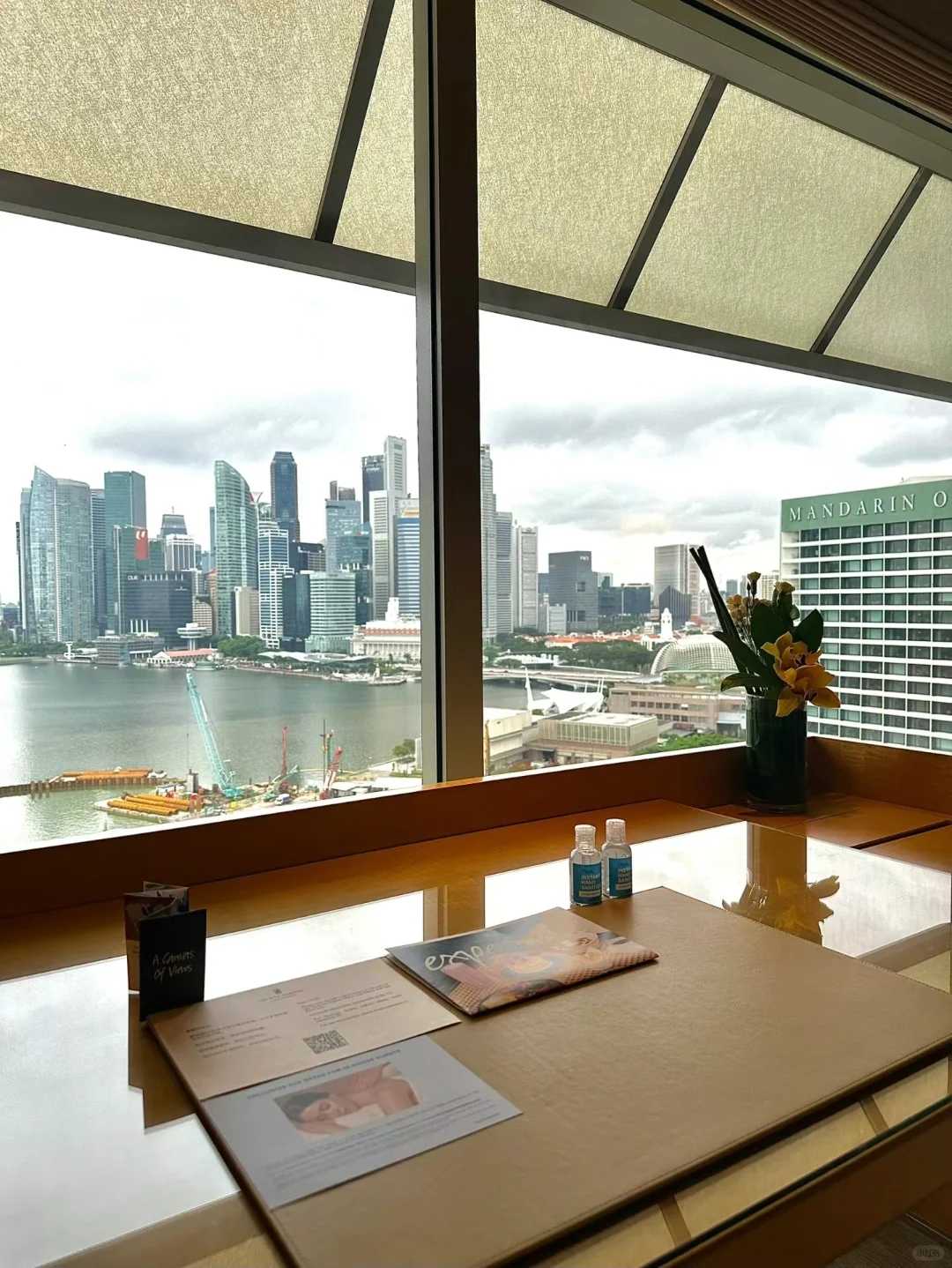 Singapore-The Ritz-Carlton, Singapore. ? Huge floor-to-ceiling windows offer sea views