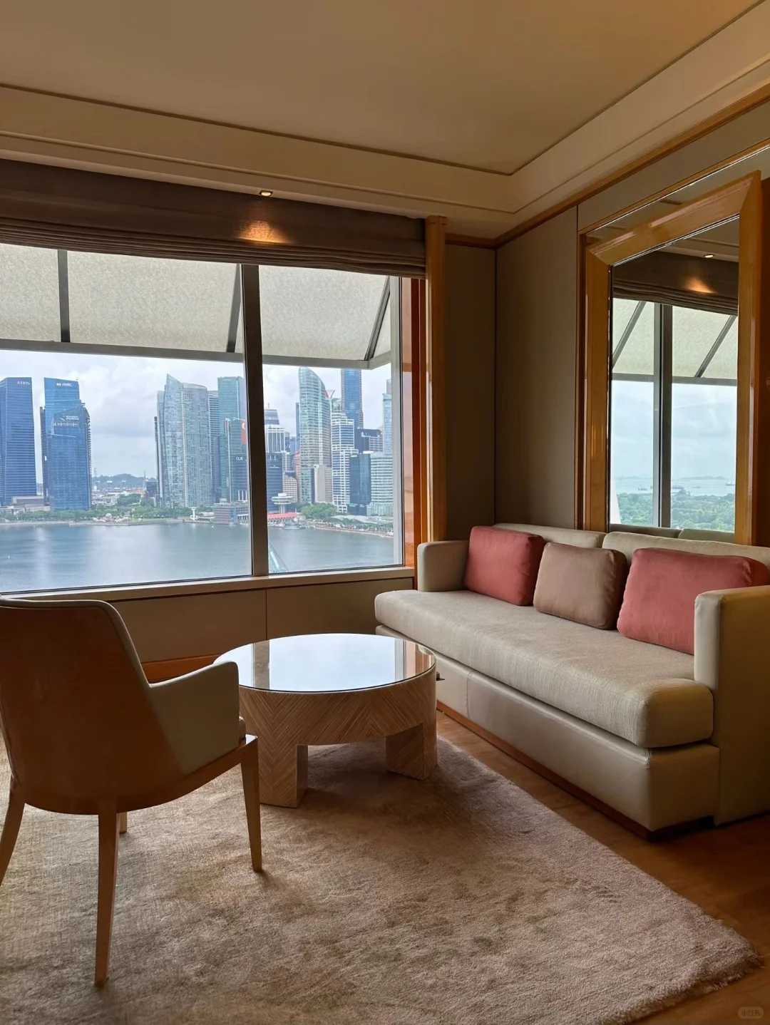 Singapore-The Ritz-Carlton, Singapore. ? Huge floor-to-ceiling windows offer sea views