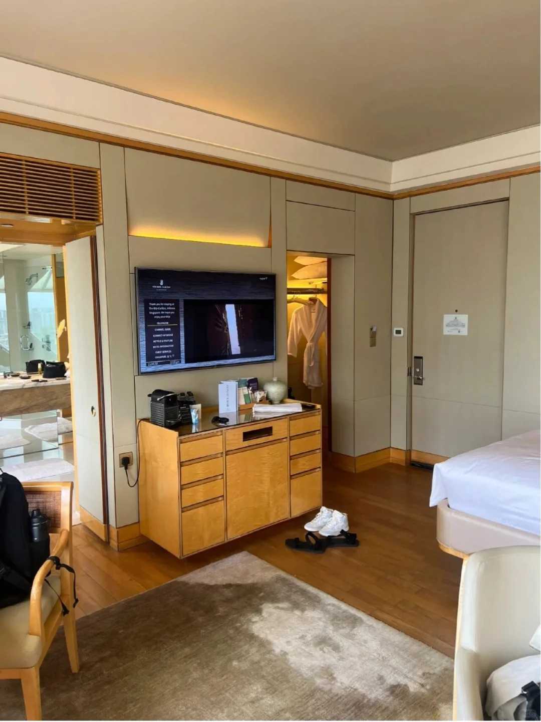 Singapore-The Ritz-Carlton, Singapore. ? Huge floor-to-ceiling windows offer sea views