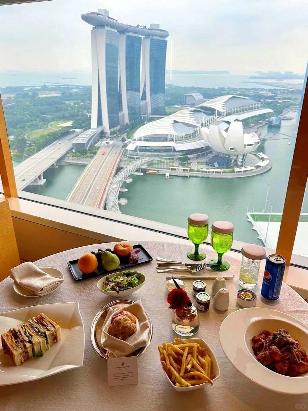 Singapore-The Ritz-Carlton, Singapore. ? Huge floor-to-ceiling windows offer sea views