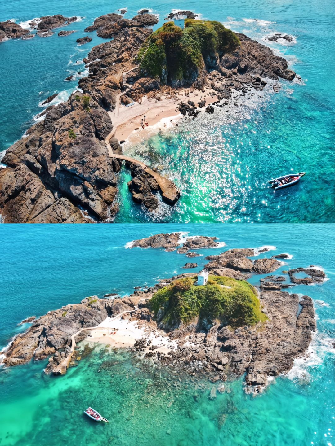 Hong kong-Welcome to Hong Kong, the water of Huangmaozhou Island is as transparent as glass