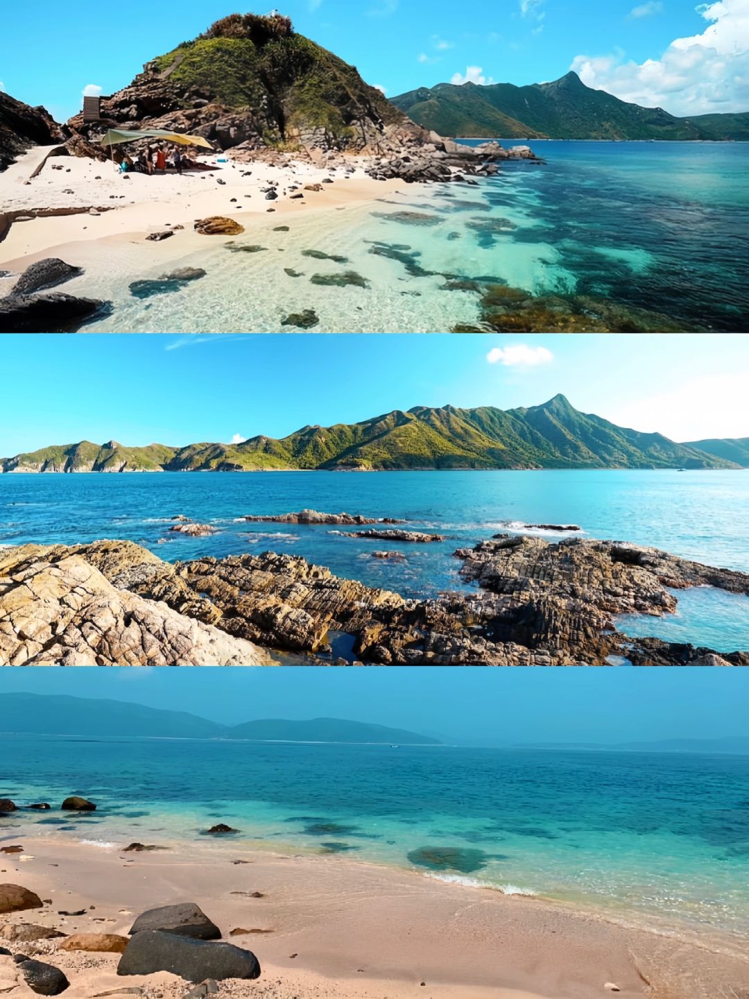 Hong kong-Welcome to Hong Kong, the water of Huangmaozhou Island is as transparent as glass
