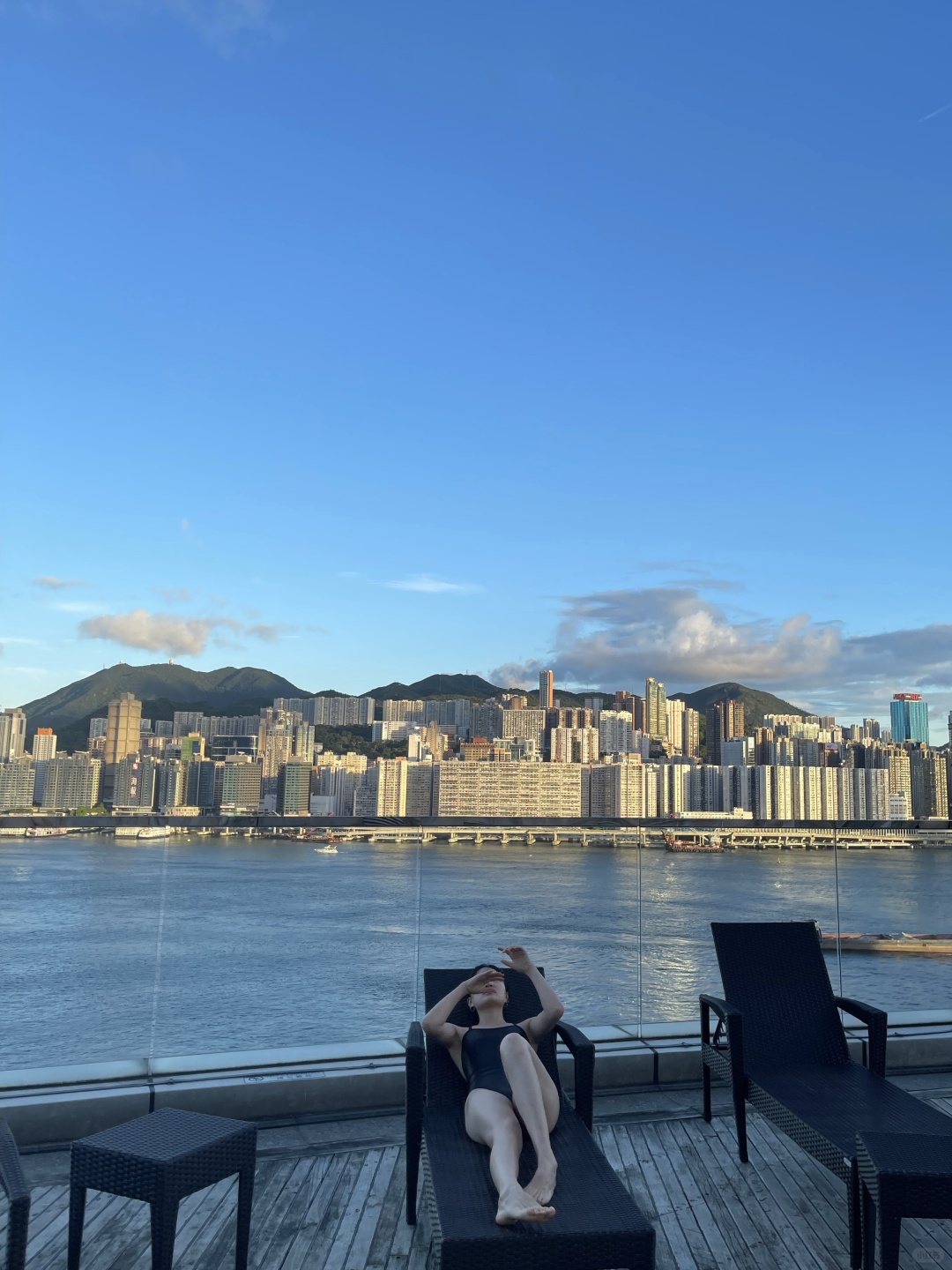 Hong kong-The outdoor infinity pool at Harbour Grand Kowloon in Hong Kong is a must-visit