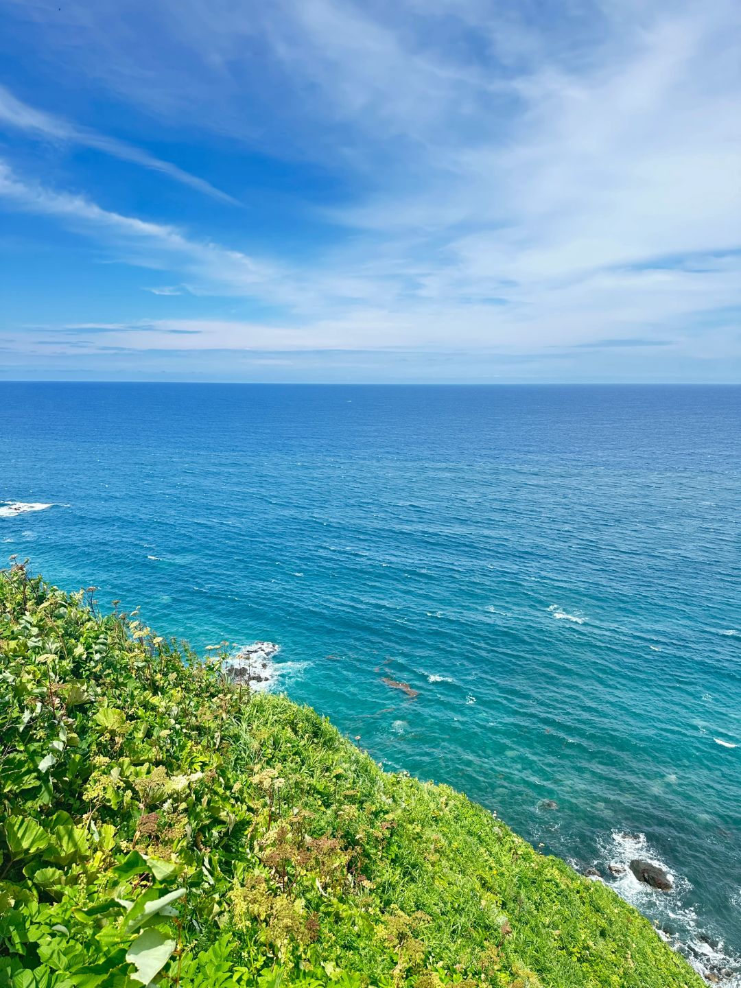 Sapporo/Hokkaido-Summer is the right way to start your trip to Hokkaido?, with green grass and blue sea
