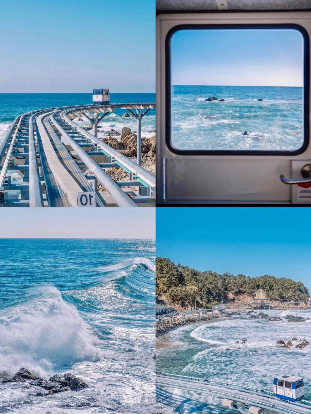 Busan/Jeju-Traveling to Busan, experiencing the seaside capsule train, it feels like being in Hayao Miyazaki's animation