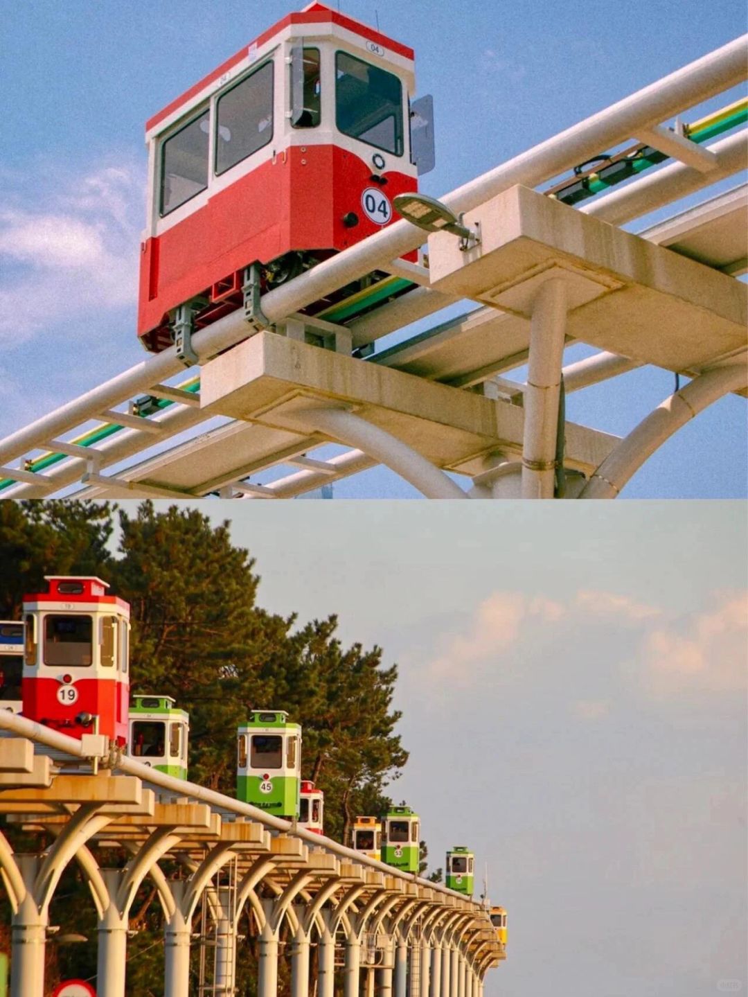 Busan/Jeju-Traveling to Busan, experiencing the seaside capsule train, it feels like being in Hayao Miyazaki's animation