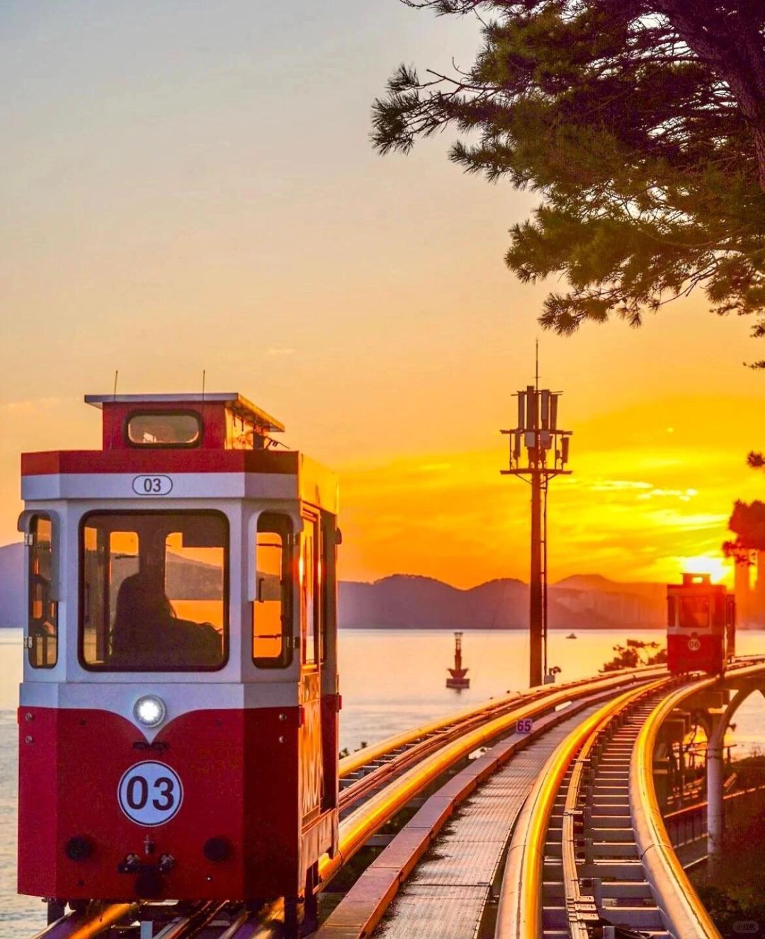 Busan/Jeju-Traveling to Busan, experiencing the seaside capsule train, it feels like being in Hayao Miyazaki's animation