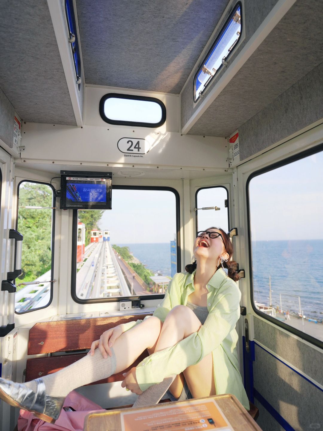 Busan/Jeju-Travel to Busan, take a capsule train, and have a coffee at Haeundae Beach in the afternoon