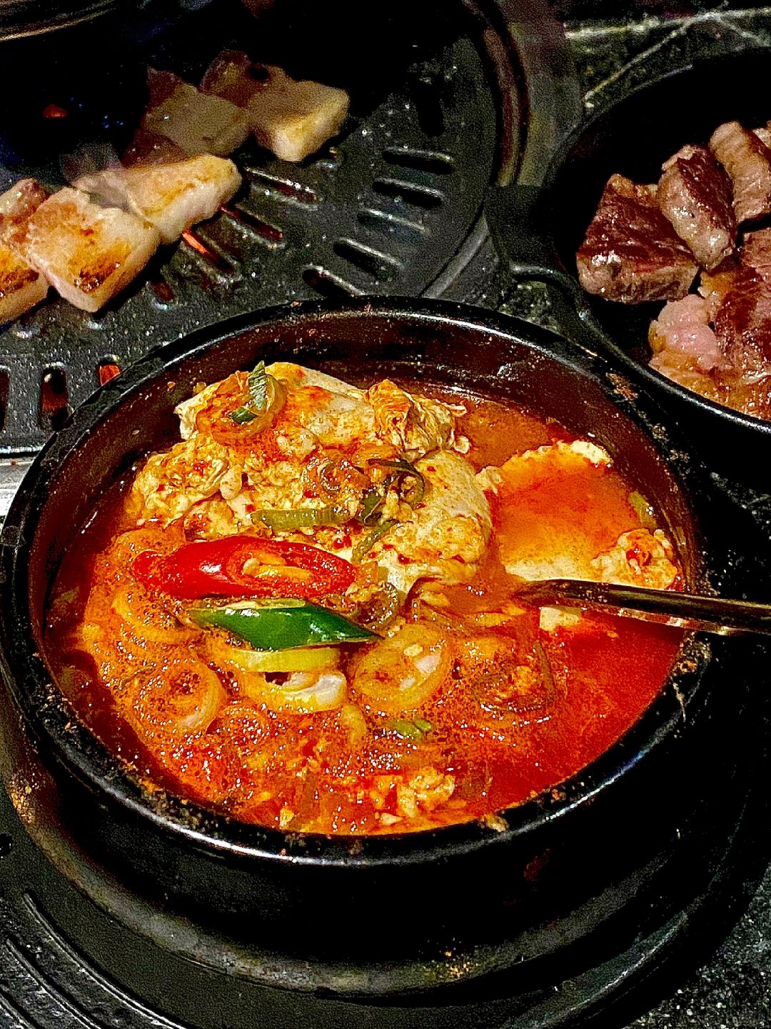 Singapore-Korean barbecue at Hanjip Korean Grill House in Singapore, recommended seafood pancakes and beef