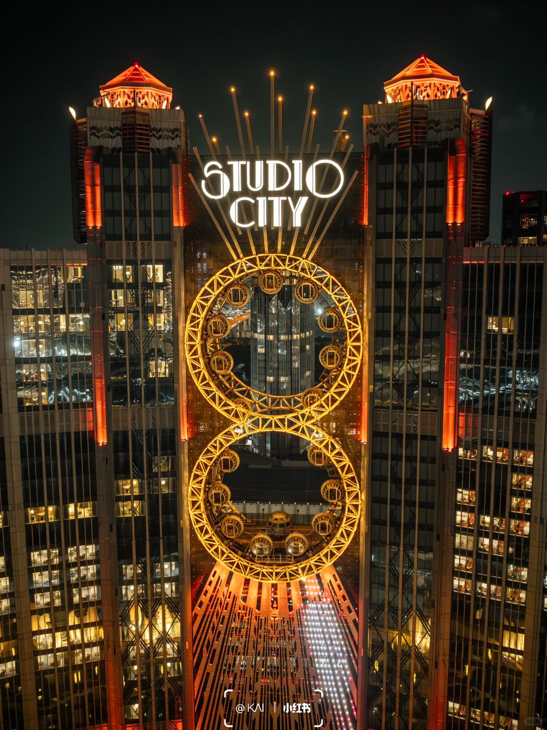 Macao-As night falls, Macau's main color turns golden during a trip to Asia's gambling cities