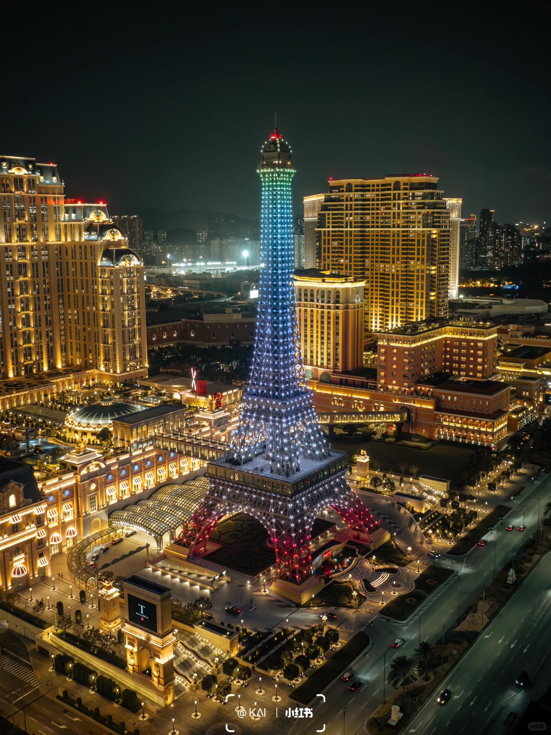 Macao-As night falls, Macau's main color turns golden during a trip to Asia's gambling cities