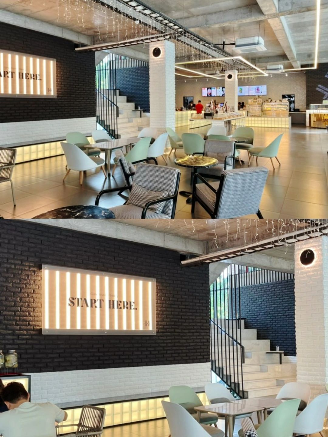 Clark/Angel City-Here Cafe Clark Korean Cafe, a quiet atmosphere under a modern architectural style