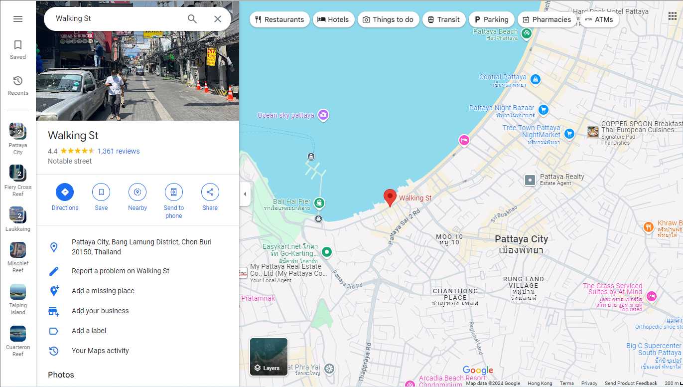 Pattaya-Soi LK Metro guide map? of the second largest Agogo Bar concentration area in Pattaya’s red light district