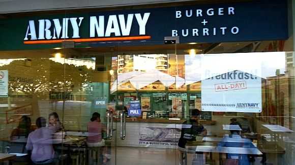 Cebu-Army Navy Burger, second floor of Ayala Mall in Cebu, fully handmade burgers