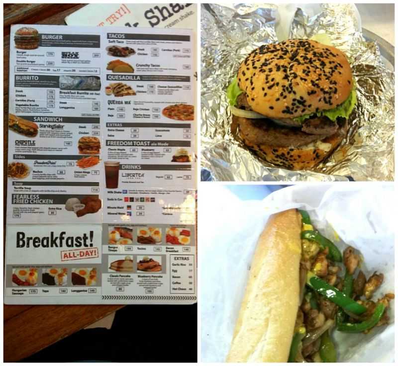 Cebu-Army Navy Burger, second floor of Ayala Mall in Cebu, fully handmade burgers