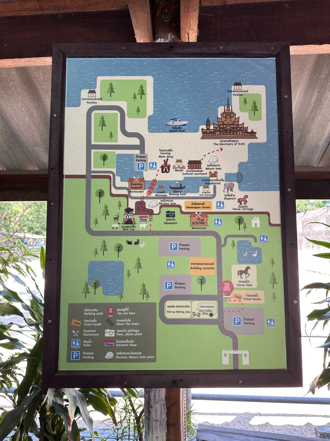 Pattaya-Pattaya Temple of Truth, Koh Larn attractions tour,? taste Keaw kaphrao pu Thai food