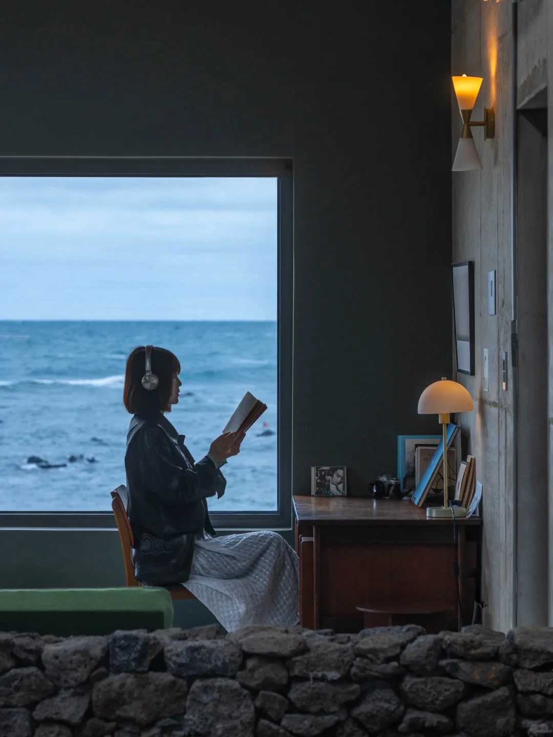 Busan/Jeju-Beautiful jelly sea, treasure coffee shop?, comic atmosphere. Travel photos of Jeju Island
