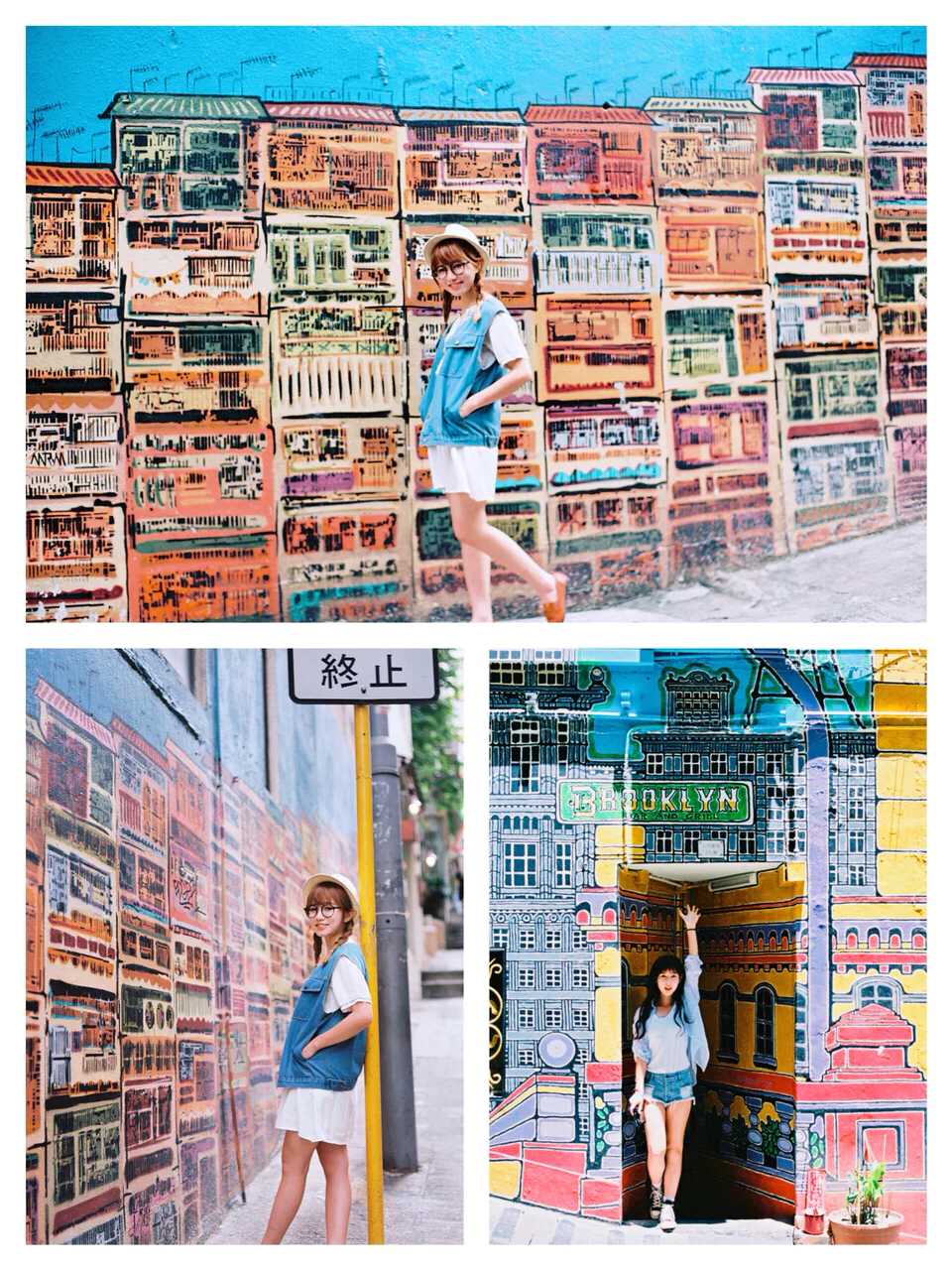 Hong kong-Hong Kong landmark Fringe Club, Graham Street graffiti wall, rainbow stairs and Ding Ding station