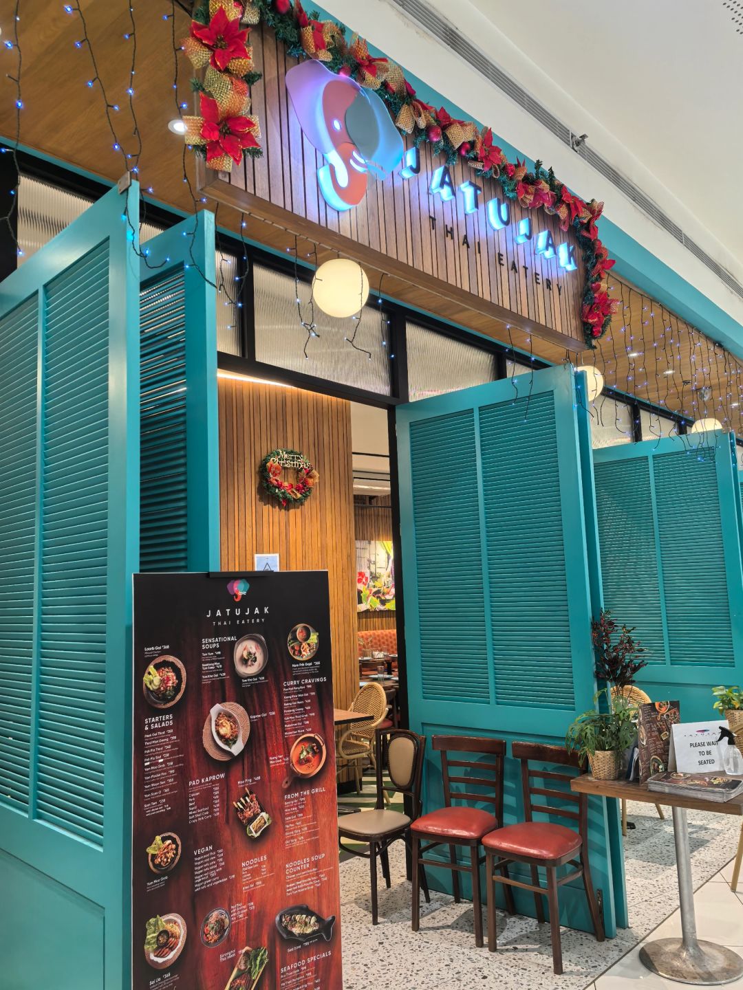 Manila/Luzon-JATUJAK, a Thai restaurant in Manila, is located on the 2nd floor of the MoA mall