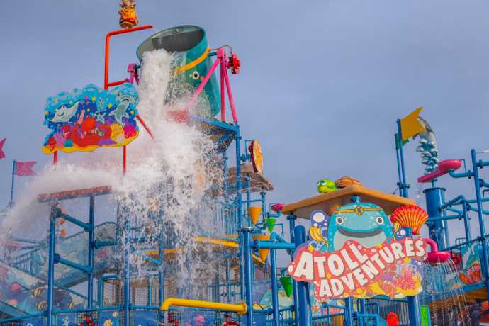 Phuket-Andamanda Water Park in Phuket, with 36 water slides and 25 entertainment facilities