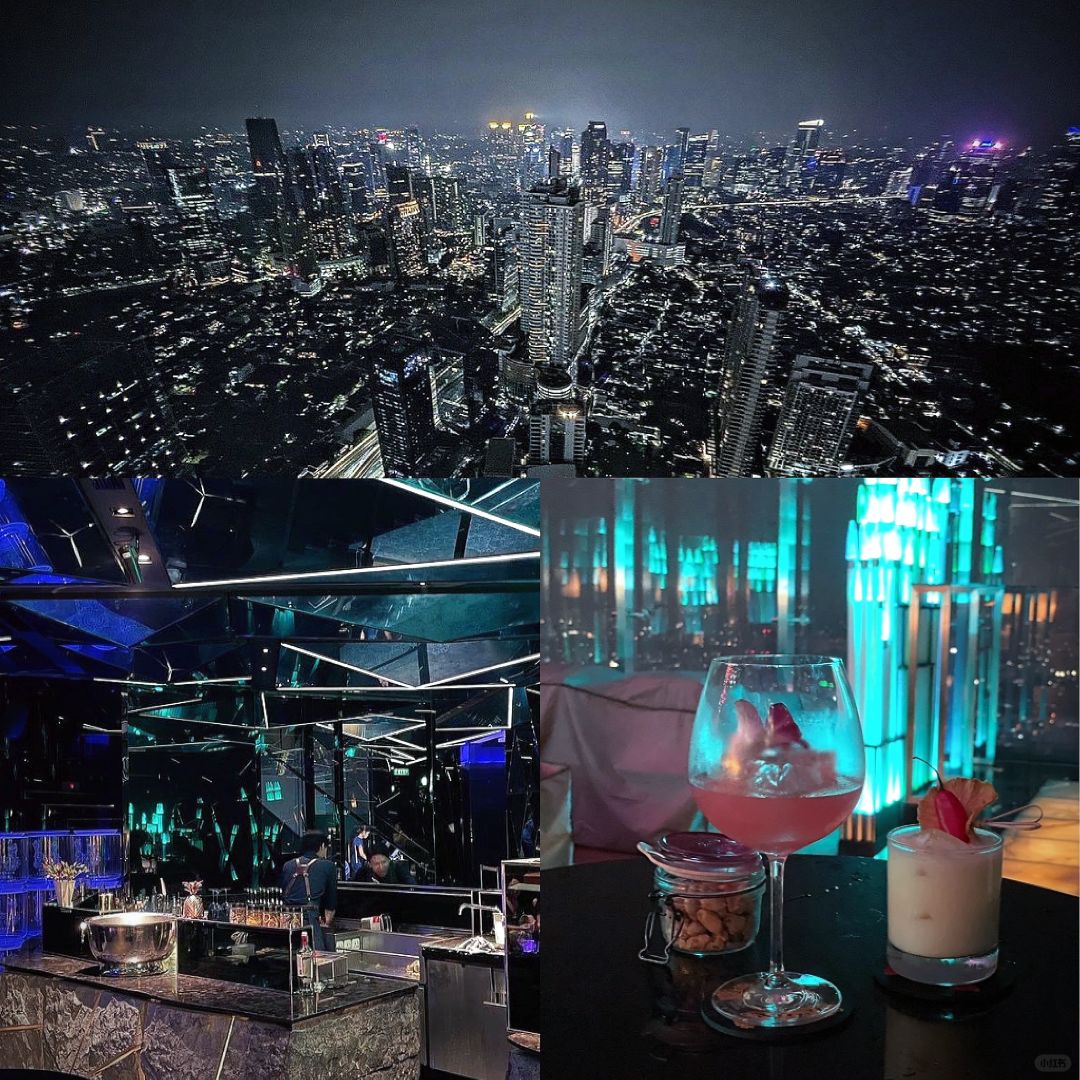 Jakarta-Highest point of nightlife in Jakarta, Indonesia, Henshin open-air bar on the 67th floor