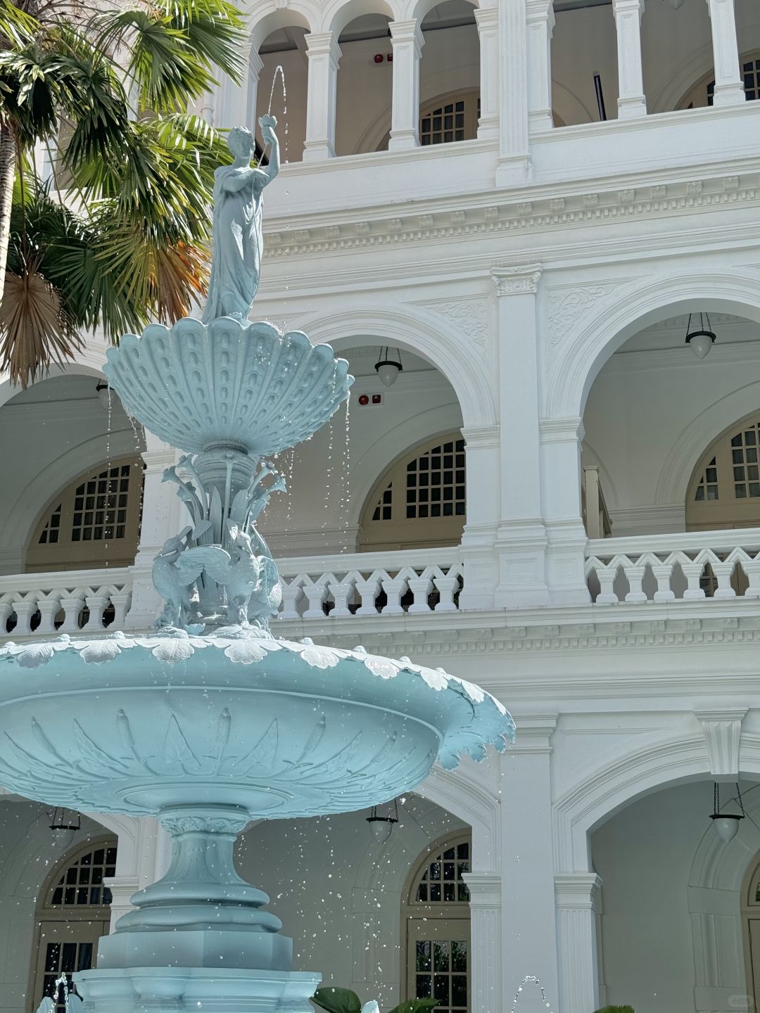 Singapore-Raffles Hotel Blue Fountain and National Gallery Singapore, Fort Canning Park Tree Hole